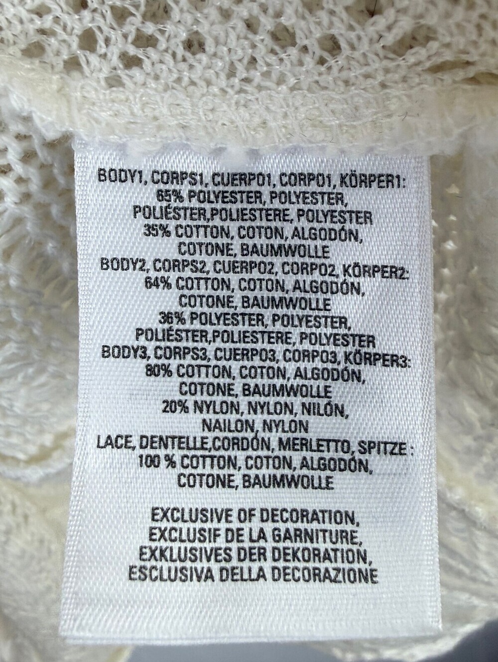 Meadow Rue by Anthropologie Ivory Carrigan Lace Swing Tank - Size - Large - NWT - Picture 5 of 6